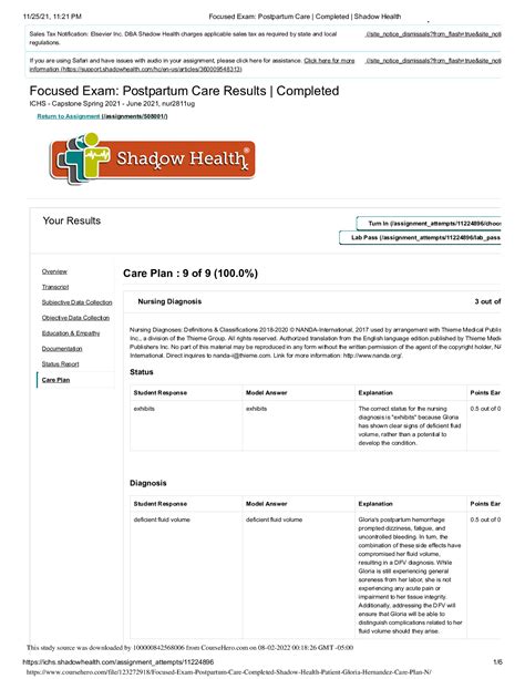 DABSN Mental <b>Health</b> Clinical. . Focused exam postpartum care shadow health sbar